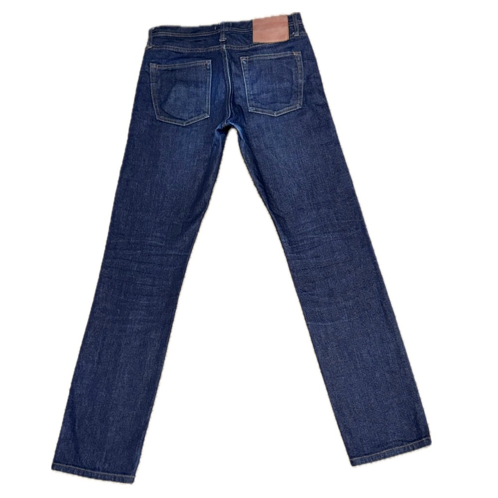 THE UNBRANDED BRAND UB122 Skinny Selvedge Jeans Dark Raw Denim | Men's US 30x32